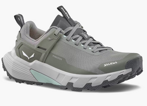 The Pedroc 2 from the side. A faded green color covers most of the shoe, with black and light blue accents.