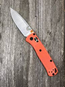 Orange mini bugout on table, fully extended. Orange mini bugout on table, fully extended.