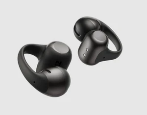 Image of the Dots in the black colorway. Shows off lightweight and portable design.
