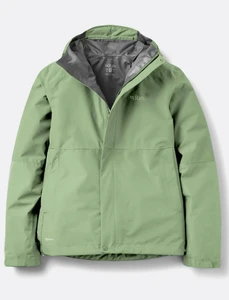 Dark fig colorway for the jacket. Here we see waterproof flaps covering the main zipper and 2.5 layer fabric.