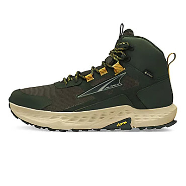 Profile view of Men's Timp Hiker GTX showing high cushion and light mesh upper.