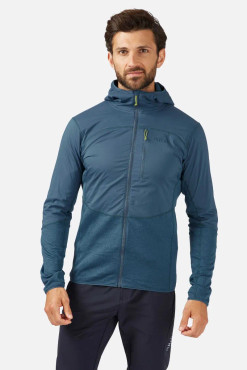 The full zip fleece ascendor summit on a male model