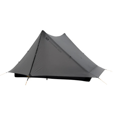 picture showing fully guyed out tent