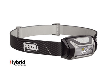 Image of black tikka headlamp. Headlamp is black with grey accents. Image of black tikka headlamp. Headlamp is black with grey accents.