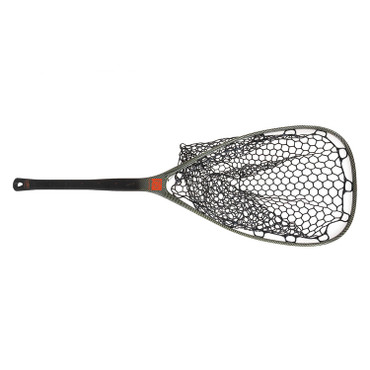 Shows the handle that provides extra reach and length with integrated ruler marking up to 35 inches. It also has practical hoop shapes all with a core of carbon fiber and fiber glass and the outside made out of woven carbon fiber and DuPontTM Kevlar fiber