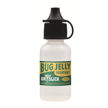 shows the bug jelly in a small container with a black cap that you take off and on to get the bug jelly
