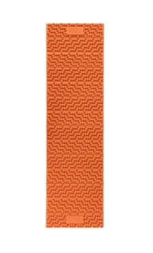The closed cell foam pad fully splayed out.