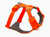 Blaze Orange colorway of the front range harness. Shows off the padding and reinforced construction.