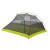 Image on tent without rainfly showing the mesh fabric and pole configuration. Image on tent without rainfly showing the mesh fabric and pole configuration.
