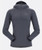 Beluga color conduit hoody, stretch fabric with small grid fleece on inside