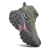 Image shows the Pedroc 2 leather boot from the back with the heel raised, exposing the aggressive tread on the bottom. Image shows the Pedroc 2 leather boot from the back with the heel raised, exposing the aggressive tread on the bottom.