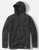 Front view of charcoal hoodie