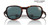 image shows sunglasses with cord instead of typical arms. The frame is tortoise patterned with a grey lens tint.