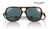 image shows sunglasses with cord instead of typical arms. The frame is tortoise patterned with a grey lens tint.