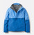 Bluebird colorway. Image shows off the waterproof zipper flaps and adjustable hood.