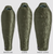 Image of all three sizes of sleeping bag. Regular, long, wide long.