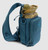 Blue colorway of the Grayl transport sling. Here we see multiple pockets and g-mod accessory points. Bottle goes directly in the top of the sling.