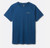 tee showing dryflow material in dark blue, with rab logo on left chest.