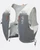 Image of the veil 6 from the front. Shows off the hydration pockets for the soft flasks and the running vest sinch cords.
