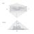 schematic of the tent showing that one person fits comfortable laying down inside.