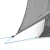 photo showing the strings that are used to tighten the tent to the stakes