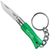 Green model of the knife. Small enough to go on a keychain.