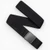 shows a slim elastic belt with metal buckle