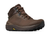 Side profile of the boot, showing off the high stack height for a cushy ride and durable mesh outer.