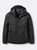 The black colorway of the microlight shield. Shows off waterproof outside with baffles on the inside.