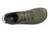 Top down view of shoe. Shows of signature wide toebox