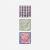 Towels with simple patterns and a floral accent.