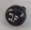 Transfer Case Knob -U Pattern  3/8-24 Thread Black