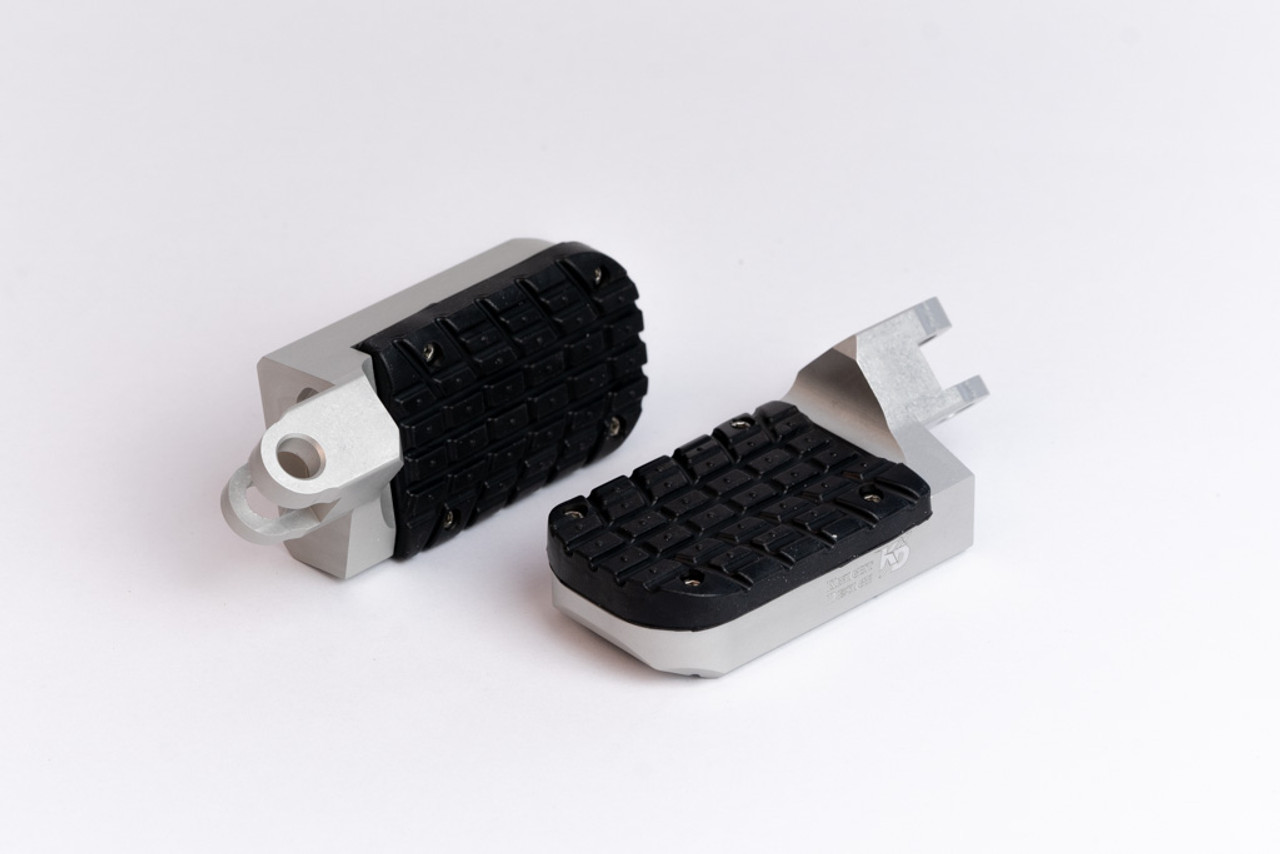 KTM Wide Foot Peg Silver - Rubber