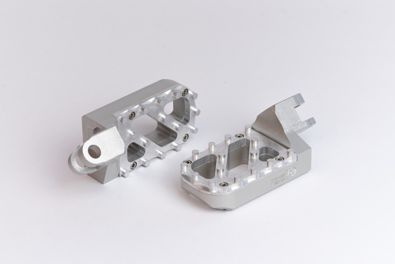 Honda Wide Foot Peg Silver - Trakker