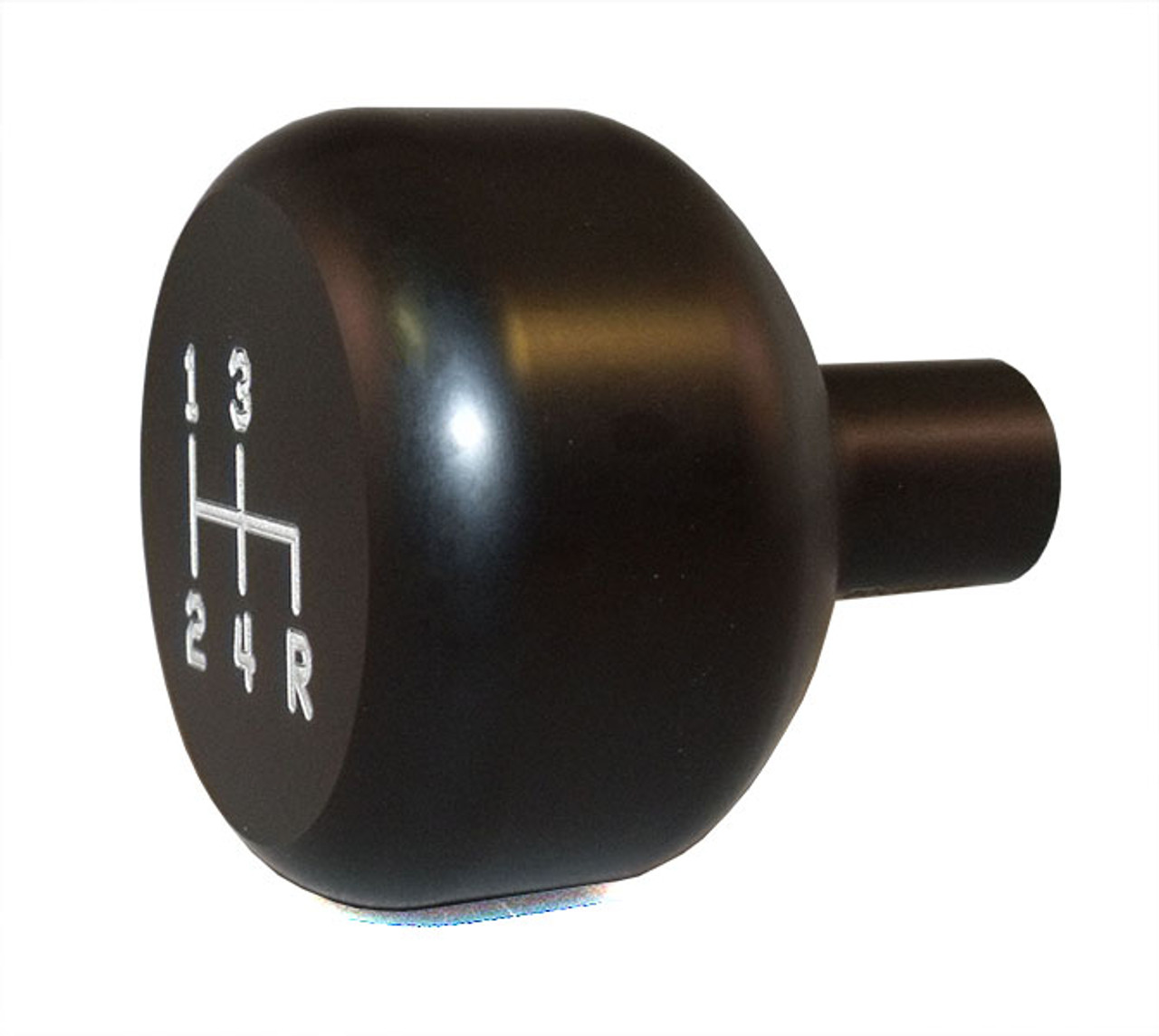 Shift Knob 4 Speed Reverse Down 3/8-24 Thread Black