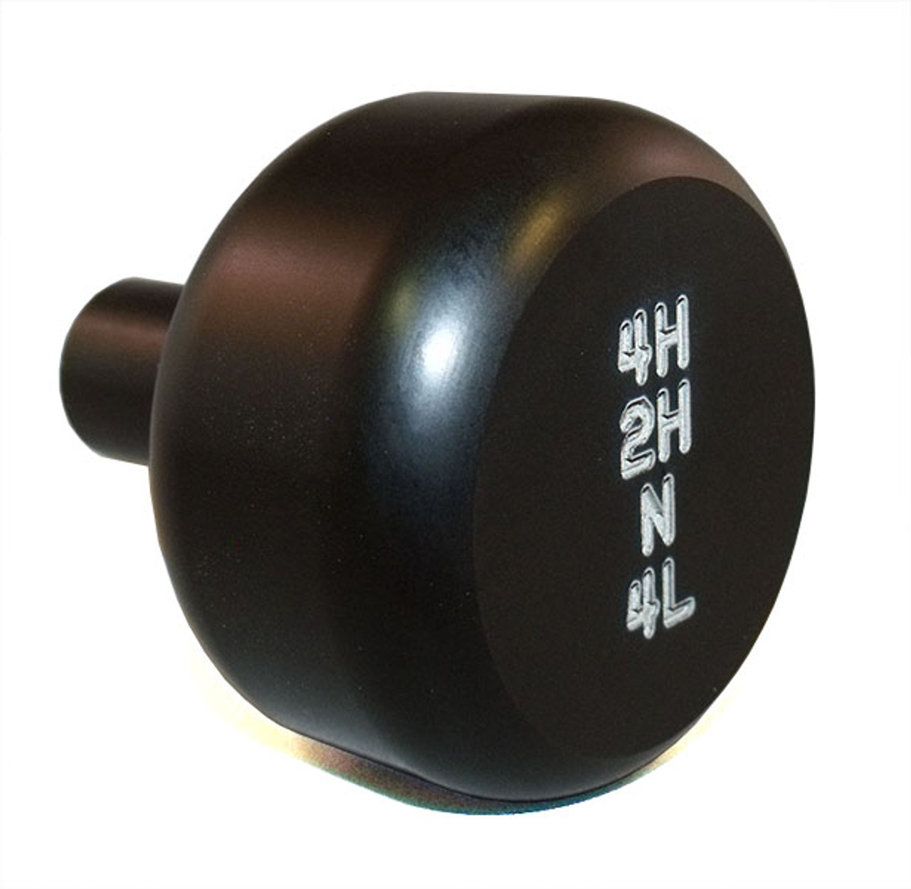 Transfer Case Knob 4H-2H-N-4L 3/8-24 Thread Black