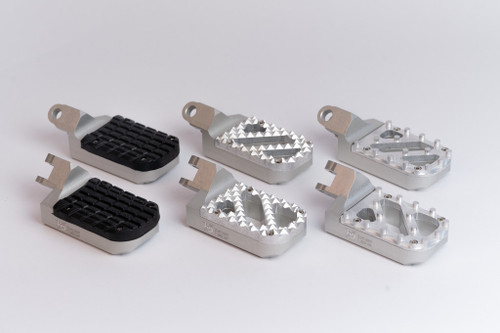 Honda Wide Foot Peg Silver All Treads