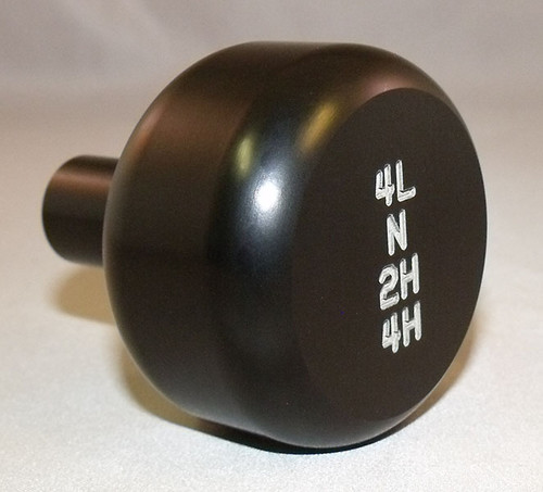 Transfer Case Knob 4L-N-2H-4H 3/8-16 Thread Black