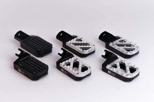 Wide Lowered Foot Pegs Black All Treads Wide Lowered Foot Pegs Black All Treads