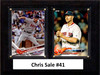 MLB6"x8"Chris Sale Boston Red Sox Two Card Plaque