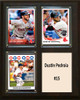 MLB8"x10"Dustin Pedroia Boston Red Sox Three Card Plaque