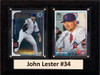 MLB6"X8"John Lester Chicago Cubs Two Card Plaque