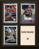 MLB8"X10"Carlos Gonzalez Colorado Rockies Three Card Plaque