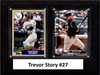 MLB6"x8"Trevor Story Colorado Rockies Two Card Plaque