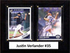 MLB6"x8"Justin Verlander Houston Astros Two Card Plaque