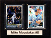 MLB6"X8"Mike Moustakas Kansas City Royals Two Card Plaque