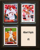 MLB8"x10"Albert Pujols Los Angeles Angels Three Card Plaque