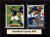 MLB6"X8"Johnathan Lucroy Milwaukee Brewers Two Card Plaque