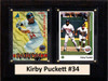 MLB6"X8"Kirby Puckett Minnesota Twins Two Card Plaque