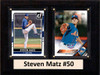 MLB6"X8"Steven Matz New York Mets Two Card Plaque